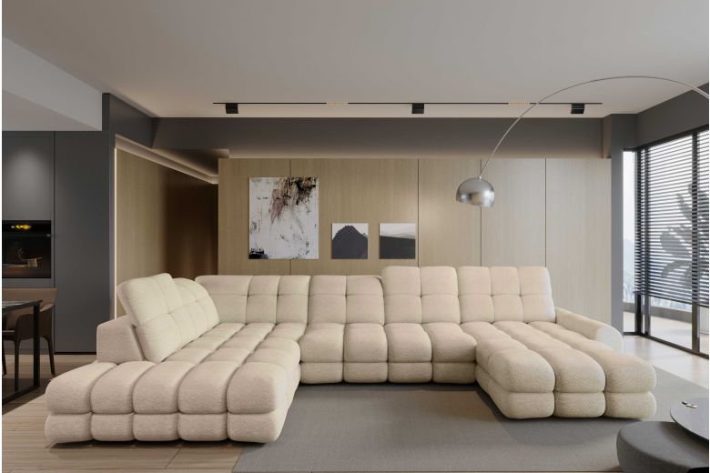 U shape sofa - Tollo (Pull-out bed with storage box)