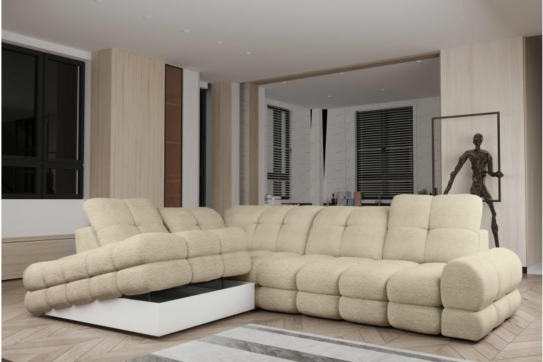 Corner sofa XL - Tollo (Pull-out bed with storage box)