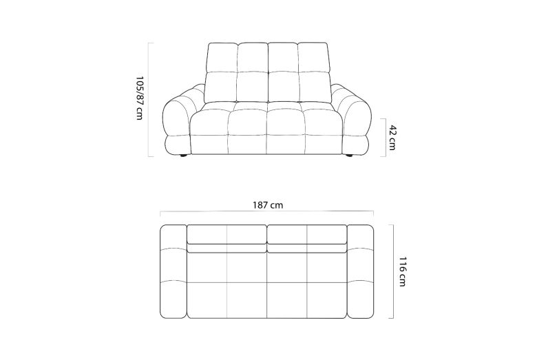 2 seat sofa - Tollo