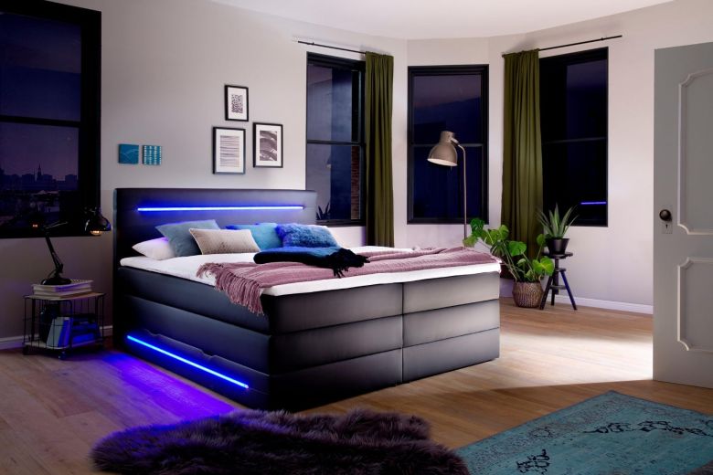 Boxspring bed 180x200 - Lumo (With storage box)