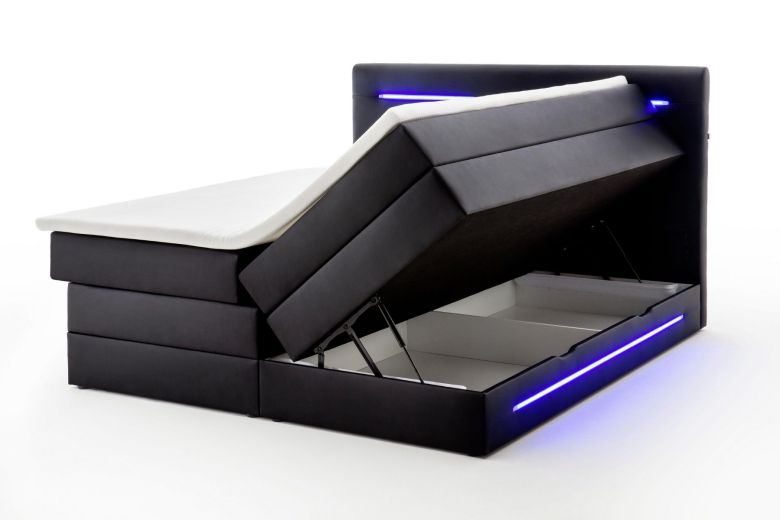 Boxspring bed 180x200 - Lumo (With storage box)
