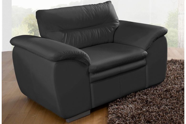 Leather corner sofa XL - Leandra ar krēslu
