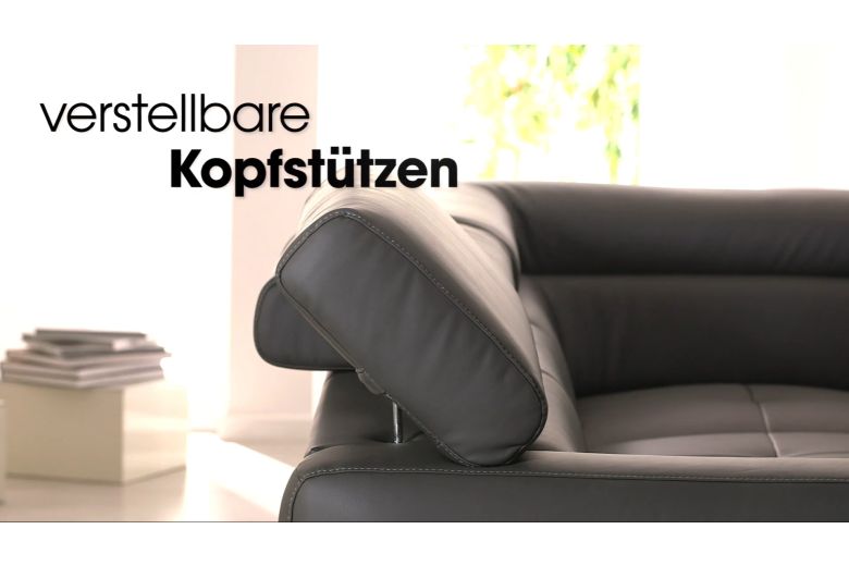Leather U shape sofa - Sammy (Pull-out with storage box)