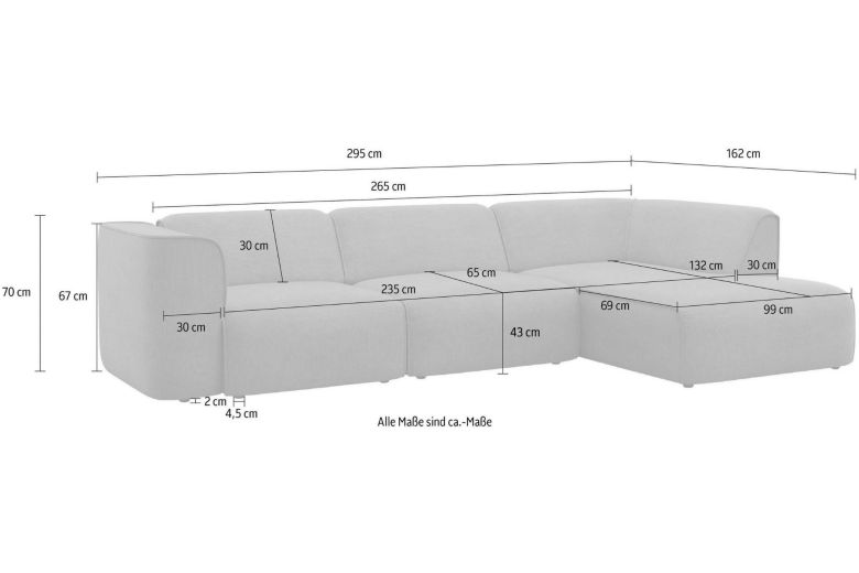 Corner sofa - Merid XL