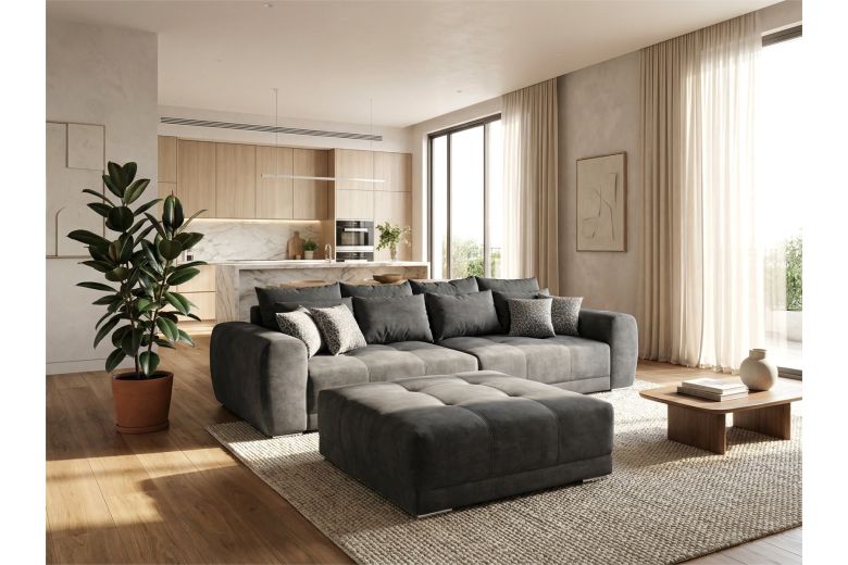 Bigsofa - Moldau with footstool