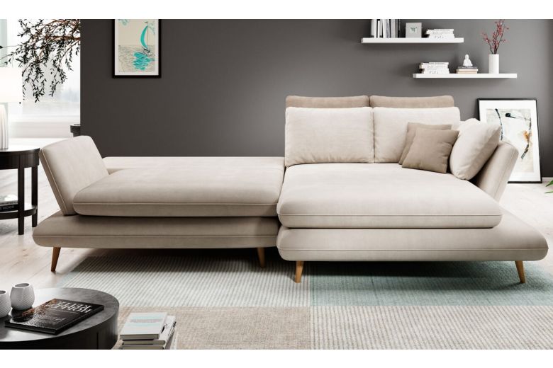 Corner sofa - Monte (Pull-out bed with storage box)