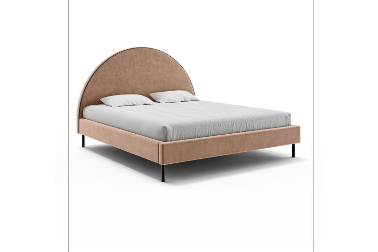 Kровать с обивкой 160x200 - Moon (C ящиком для белья)