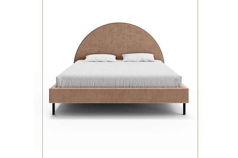 Kровать с обивкой 160x200 - Moon (C ящиком для белья)