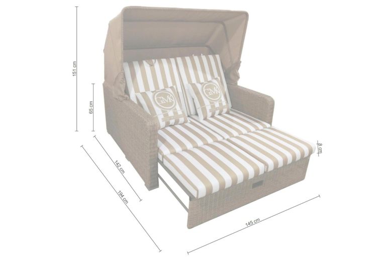 Outdoor furniture - Garden Lounge Sofa - Norderney