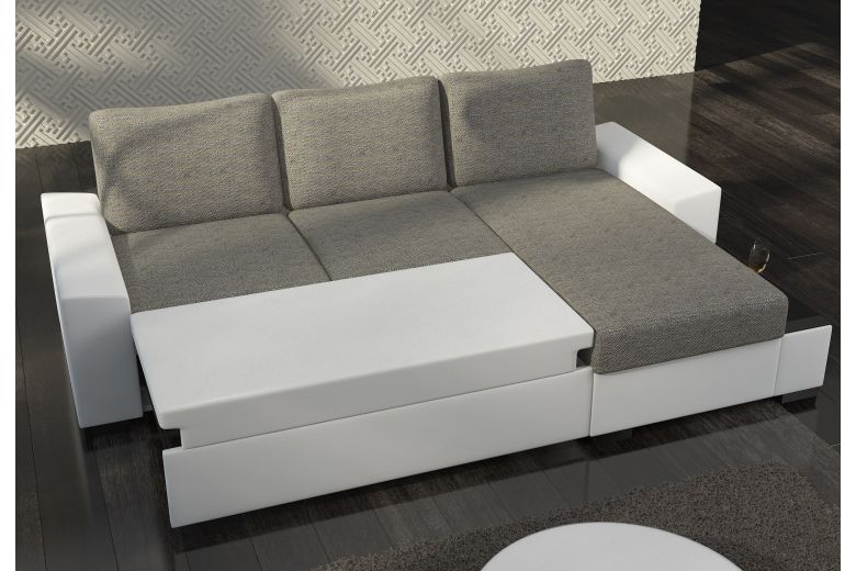 Corner sofa - Negro-P (Pull-out with storage box)