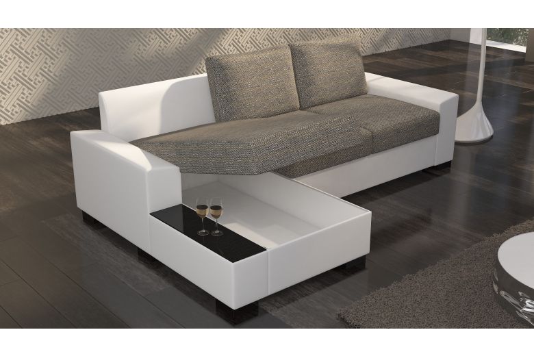 Corner sofa - Negro-P (Pull-out with storage box)