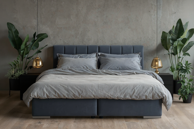 Boxspring bed 180x200 - Orio (With storage box)