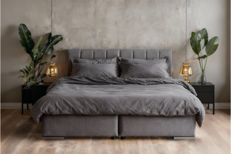 Boxspring bed 160x200 - Orio (With storage box)