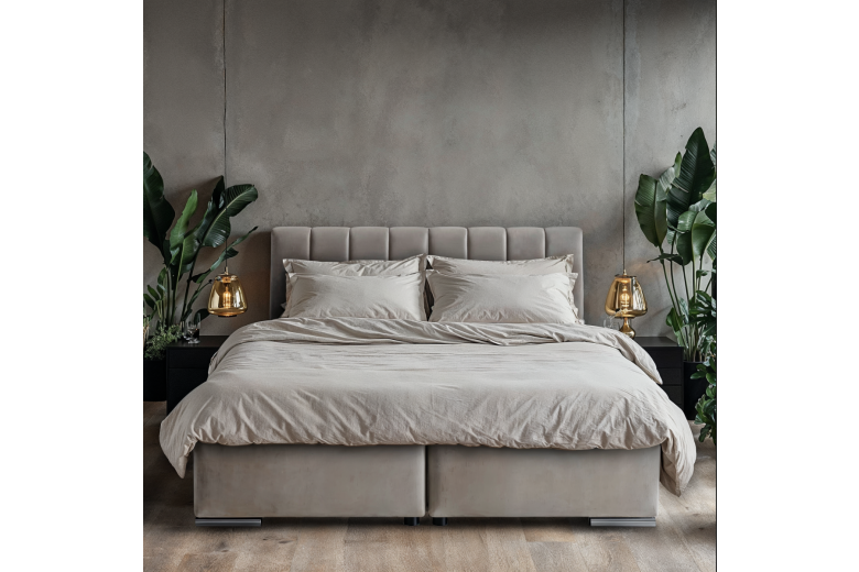 Boxspring bed 140x200 - Orio (With storage box)