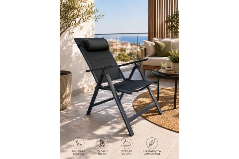 Outdoor Recliner Chair - Charlie (Aluminium)