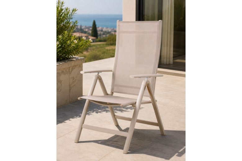 Outdoor Recliner Chair - Sandy (Aluminium)