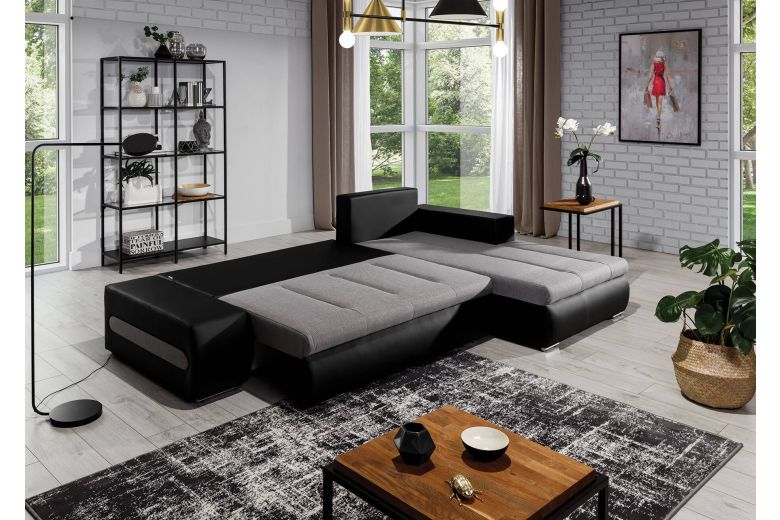 Corner sofa - Ottavio-P (Pull-out with storage box)