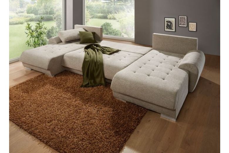 U-образный диван - Pablo (Pаскладной с ящиком для белья)