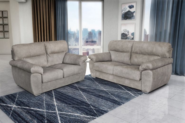 Комплект диванов 3+2 - Parma 3-seater (with pull-out bed) + 2-seater cognac