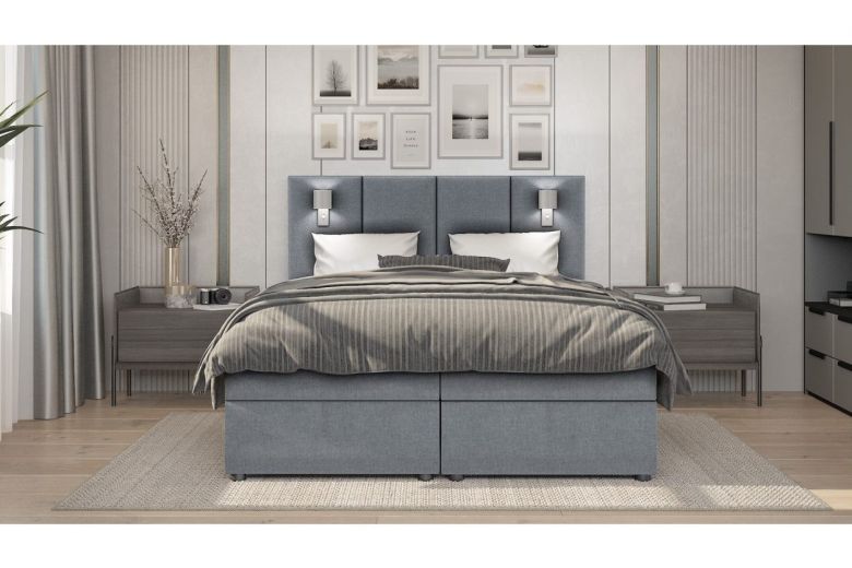 Boxspring bed 160x200 - Parma (With storage box) Boxspring bed 160x200 - Parma (With storage box)