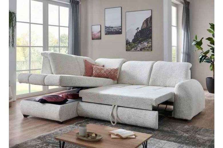 Угловой диван - Paula (Pаскладной с ящиком для белья)