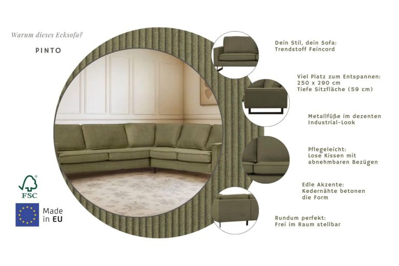 Corner sofa - Pinto