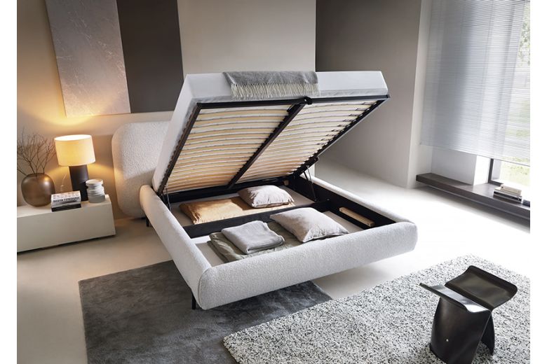 Upholstered bed - Pointt with bed slat (With storage box)