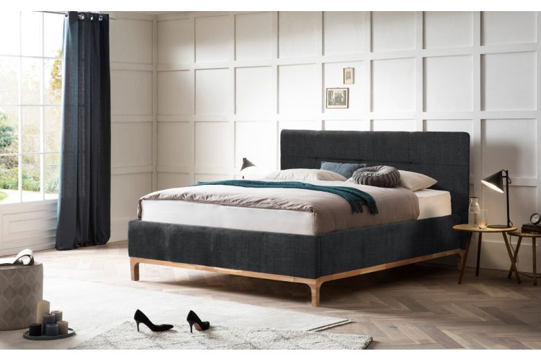 Upholstered bed 180x200 - Noan (With storage box)