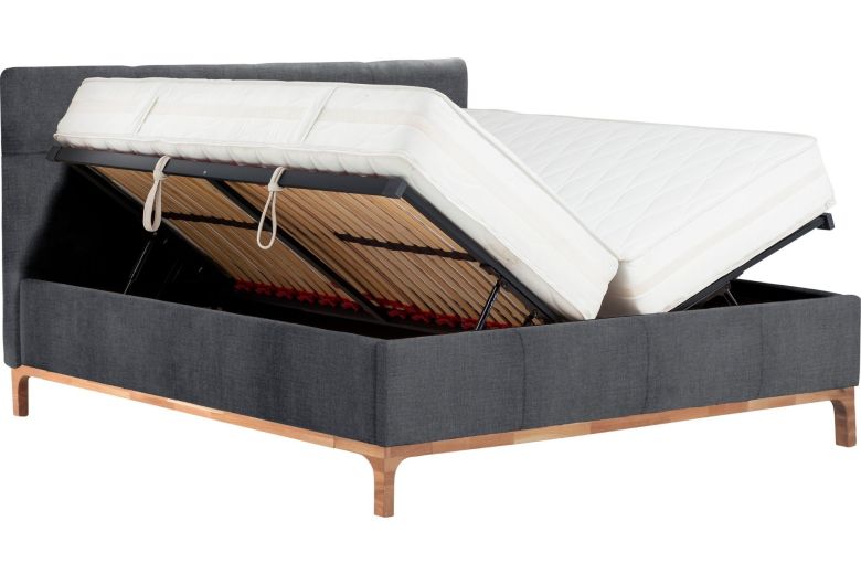 Upholstered bed 180x200 - Noan (With storage box)
