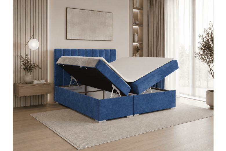 Boxspring bed 120x200 - Puro (With storage box)