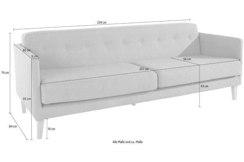 Furniture set 3+2+1 - Raadal