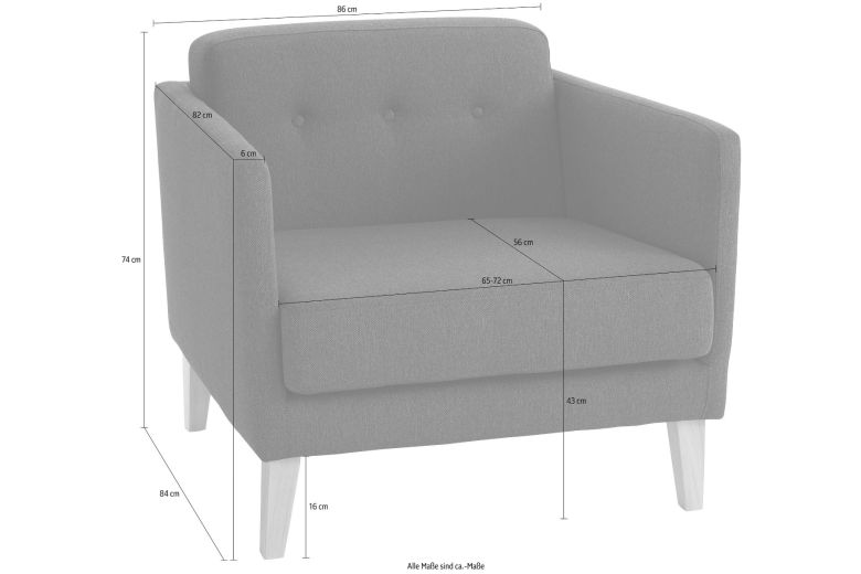 Furniture set 3+2+1 - Raadal