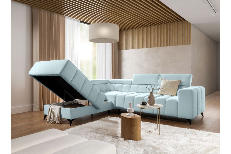 Corner sofa XL - Ragusso (Pull-out bed with storage box)