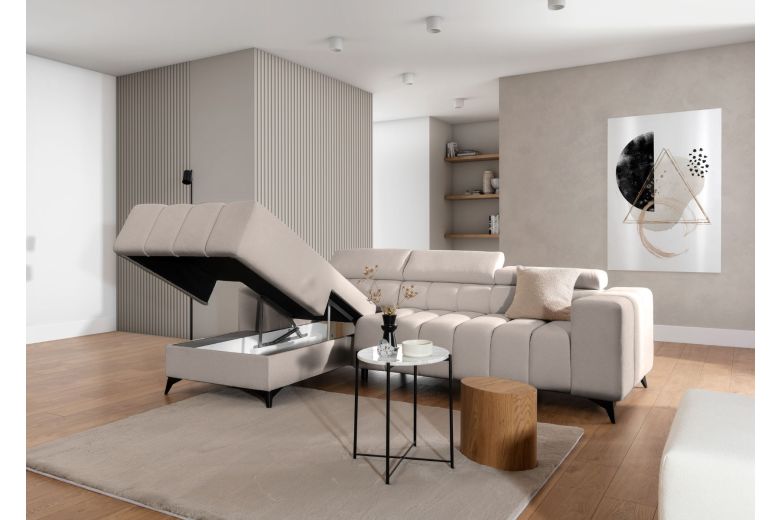 Corner sofa - Ragusso (Pull-out bed with storage box)