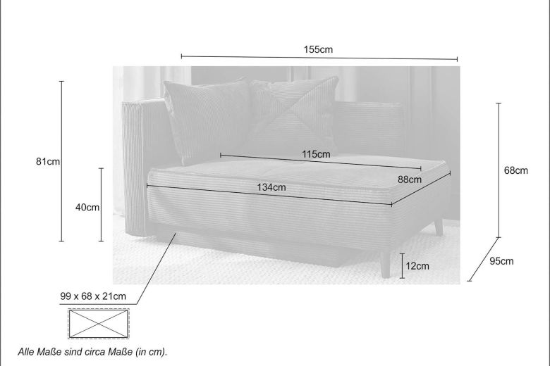 Sofa - Rex (With storage box)