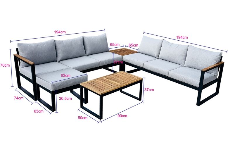 Outdoor furniture - Garden Lounge Set-Rhodos