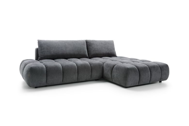 Γωνιακός καναπές - Rimini green (Συρόμενο με κουτί αποθήκευσης)