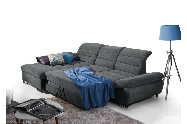 Corner sofa - Roma (Pull-out bed with storage box)