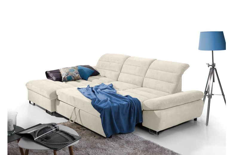 Угловой диван - Roma (Pаскладной с ящиком для белья)