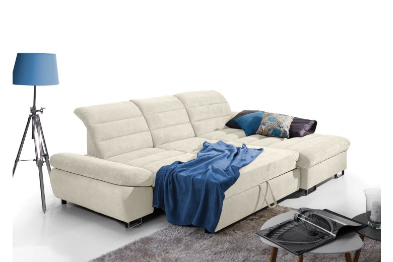 Roma-s-Velūrs - water block-Beige-Recamiere Rechts