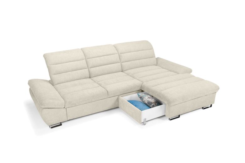 Roma-s-Velūrs - water block-Beige-Recamiere Rechts