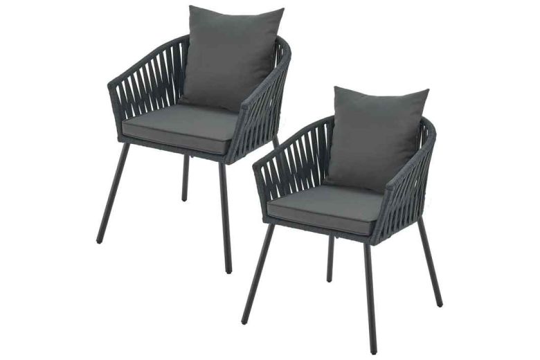 Outdoor furniture - Garden set of 2 rope chairs