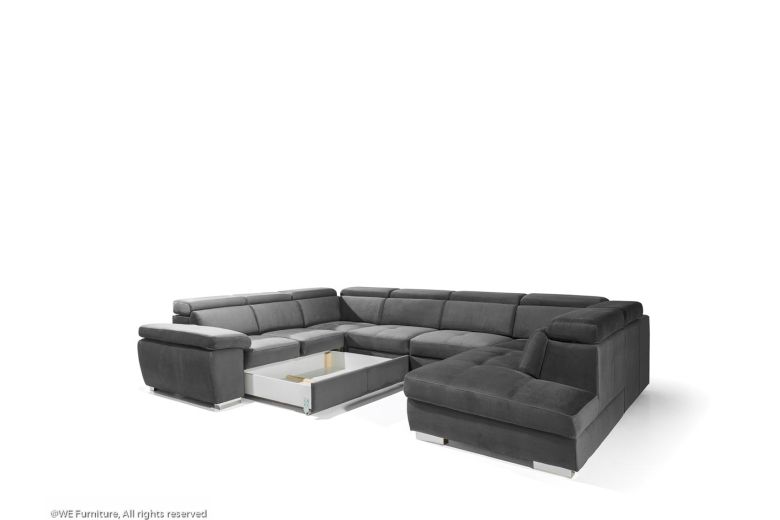 U-образный диван - Rosso (Pаскладной с ящиком для белья) U-образный диван - Rosso (Pаскладной с ящиком для белья)