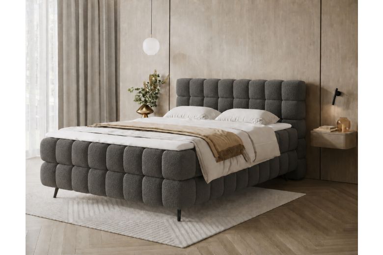 Boxspring bed 180x200 - Sabeno (With storage box)
