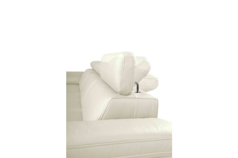 Кожаный Угловой диван - Scandio (Pаскладной с ящиком для белья)