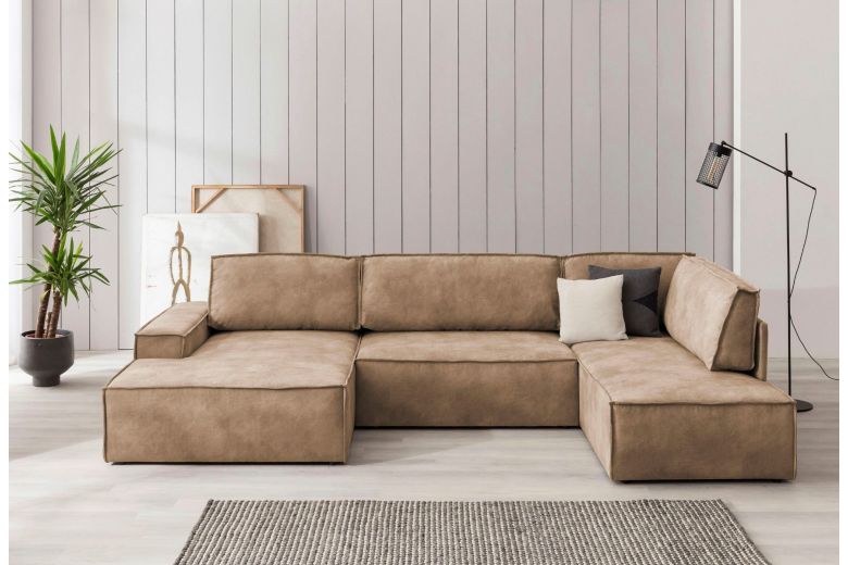 U shape sofa - Sherwood (Pull-out bed with storage box)