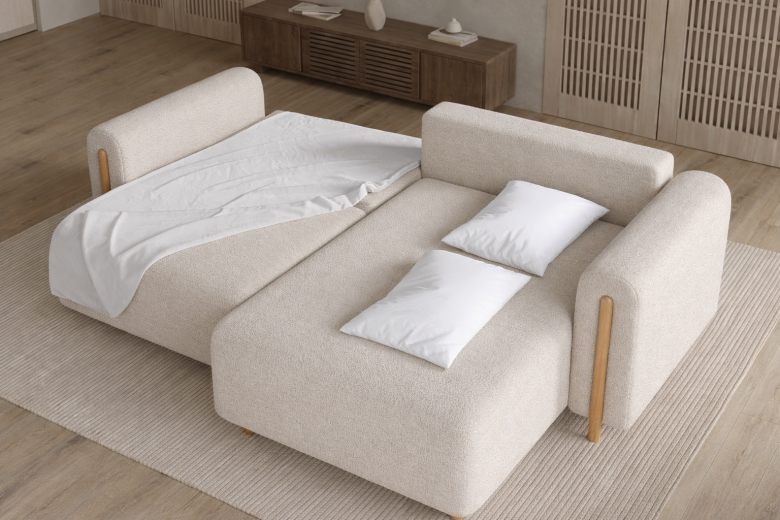 Corner sofa - Acossta (Pull-out bed with storage box)