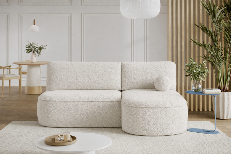 Corner sofa - Livosa (Pull-out bed with storage box)