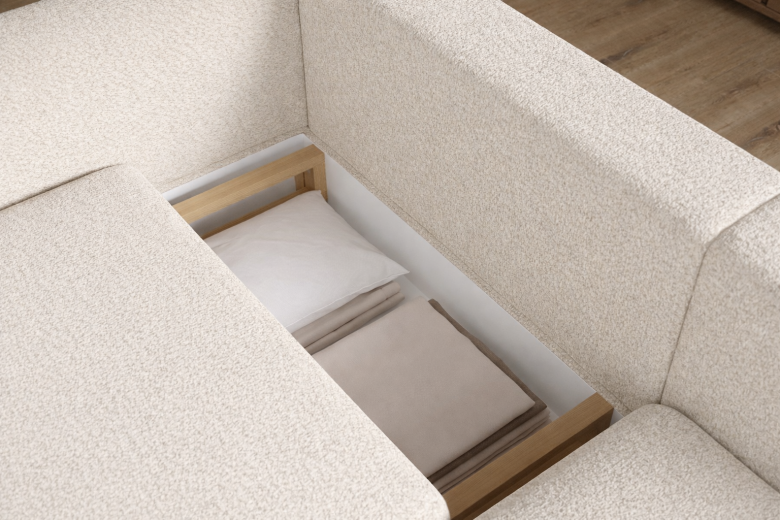 Corner sofa - Acossta (Pull-out bed with storage box)