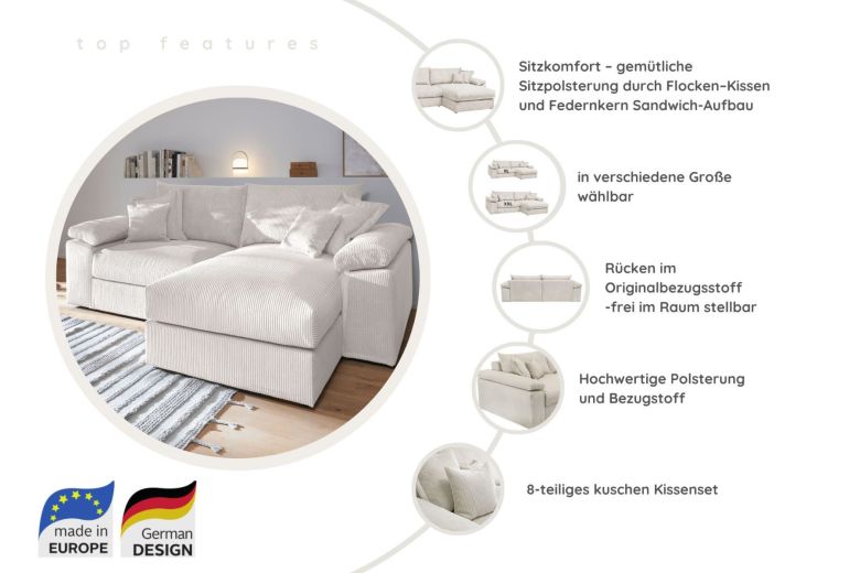 Corner sofa - Soft&Cosy XXL